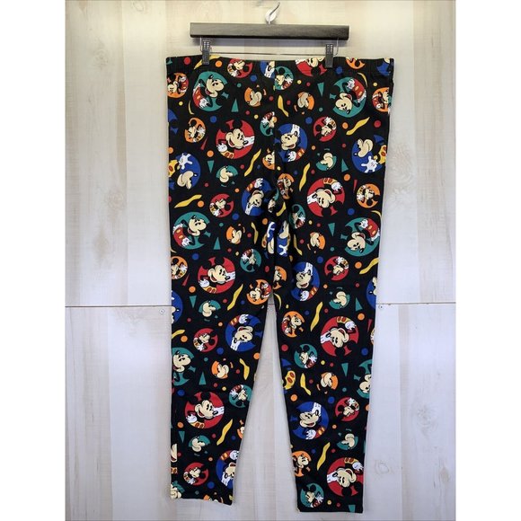 Vintage Mickey & Co.  Mickey Mouse Womens Leggings Large-USA Made-8392 - Picture 4 of 6